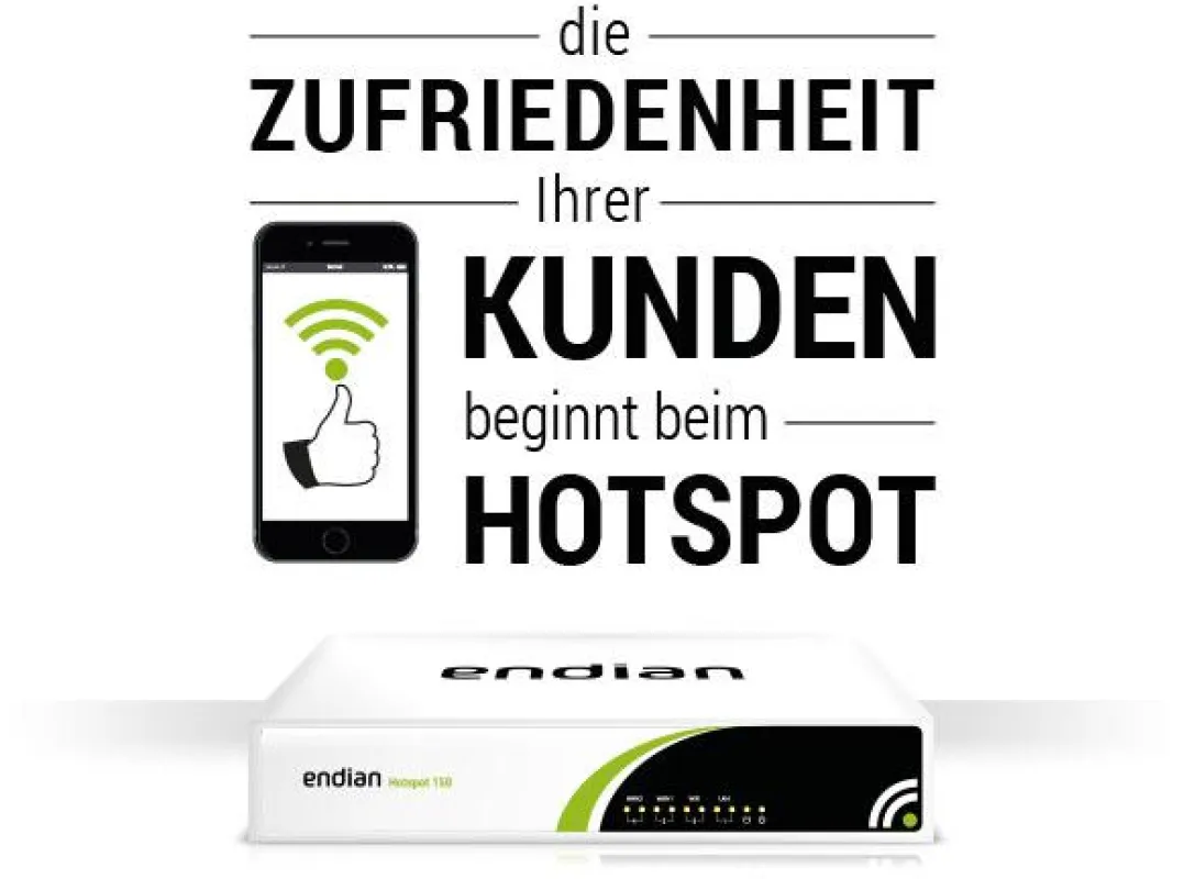 Sicherer und schneller Internetzugang mit Endian Hotspot