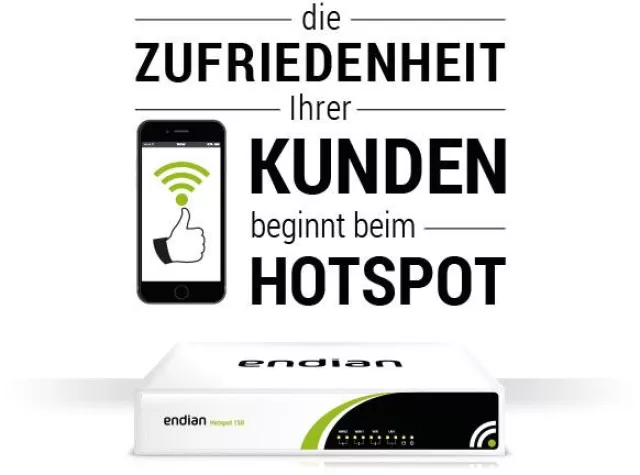 Sicherer und schneller Internetzugang mit Endian Hotspot Bild: Sicherer und schneller Internetzugang mit Endian Hotspot