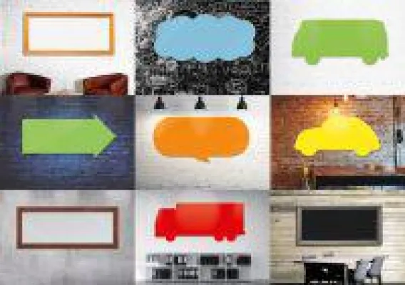 Bild: Kreative Büroplanung mit Design-Whiteboards für New Work, Coworking & Think Tanks.