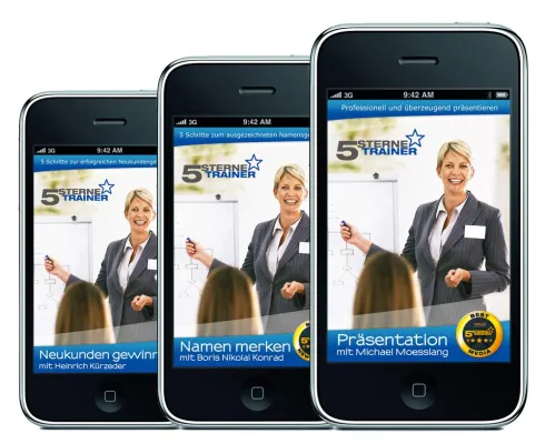 Bild: 5 Sterne Trainer neu bei APPINAR: Das exklusive Seminar-Wissen der Top-Speaker und Trainer für Ihr iPhone