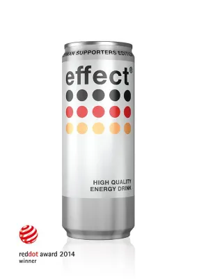 Bild: effect® Energy Drink gewinnt Red Dot Award 2014