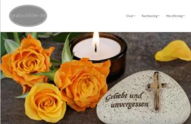 Bild: Pressemitteilung der H.Günther GmbH in Lohr zum Start ihres Onlineshops „grabschilder.de“