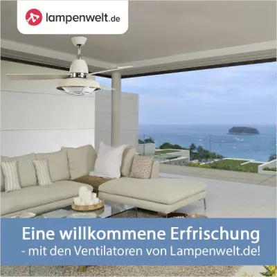 Bild: Eine willkommene Erfrischung: Ventilatoren in der neuen Themenwelt der Lampenwelt GmbH