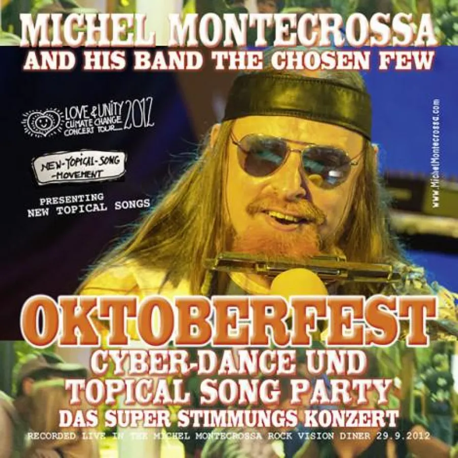 CD-Cover: Michel Montecrossa's Doppel-CD ‘Oktoberfest Cyber-Dance Party’