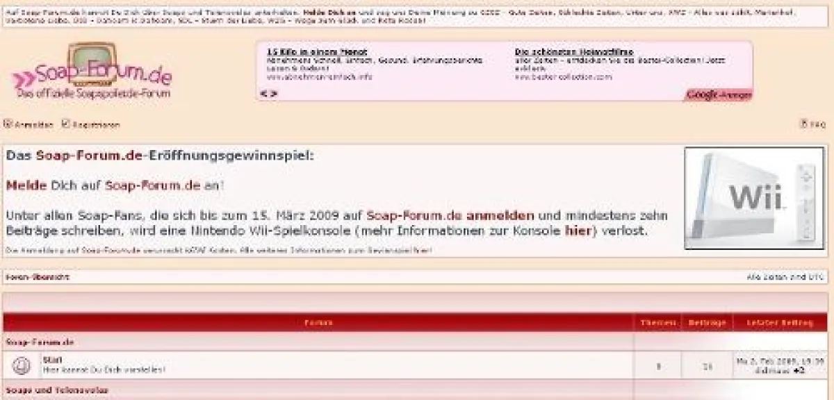 Das neue Soap- und Telenovela-Forum