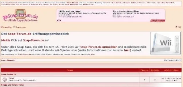 Das neue Soap- und Telenovela-Forum auf soap-forum.de Bild: Das neue Soap- und Telenovela-Forum auf soap-forum.de