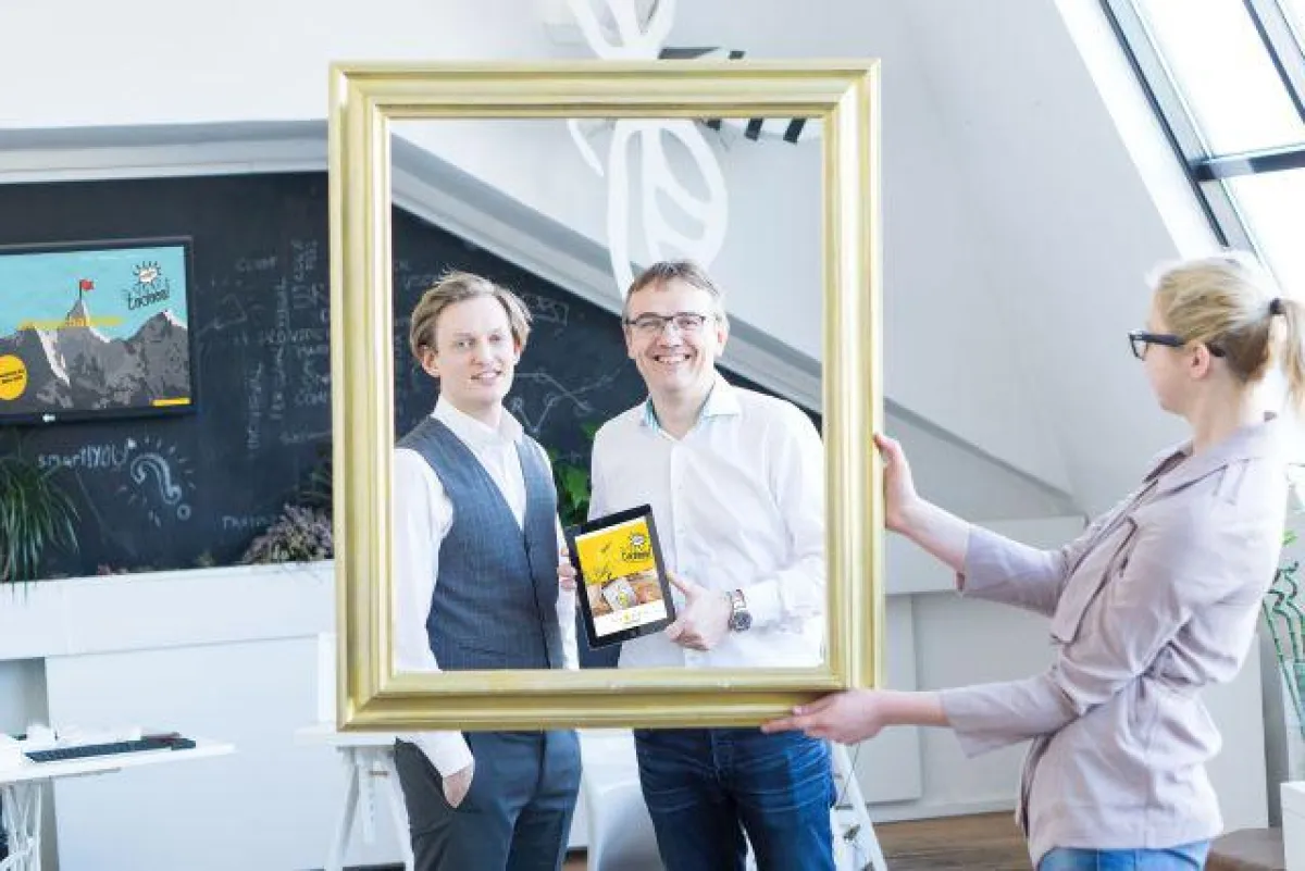 v.l.n.r  Stefan Kern und  Mag. Bernhard Schreck initiieren Design Challenge