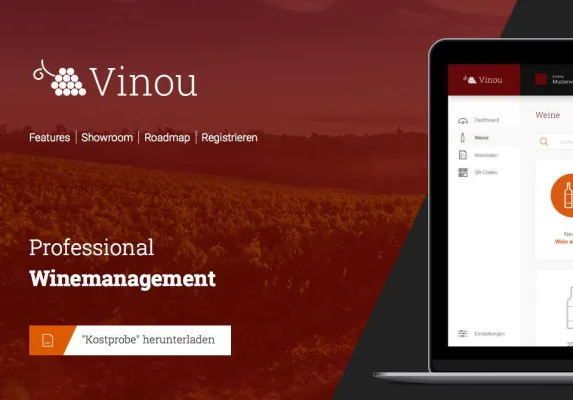 Vinou - Wein-Management, QR-Codes und mobile Expertisen aus einer App - auf Knopfdruck! Bild: Vinou - Wein-Management, QR-Codes und mobile Expertisen aus einer App - auf Knopfdruck!
