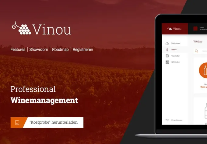 Bild: Vinou - Wein-Management, QR-Codes und mobile Expertisen aus einer App - auf Knopfdruck!