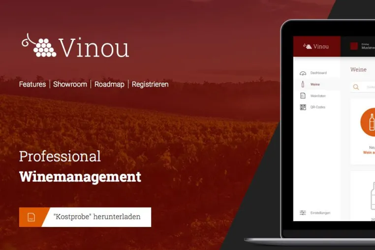 Bild: Vinou - Wein-Management, QR-Codes und mobile Expertisen aus einer App - auf Knopfdruck!
