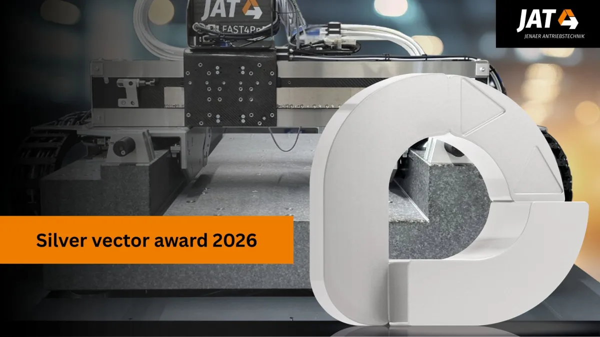 Der silberne vector award geht an die Jenaer Antriebstechnik für das Pick- and Place-System Fast4PnP (© Jenaer Antriebstechnik GmbH)