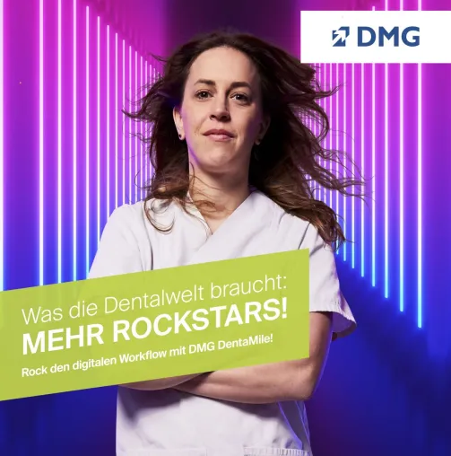 Bild: Jahrestagung der ADT: DMG DentaMile zeigt vor Ort, wie die Arbeit in Labor und Praxis zum WorkFLOW wird.