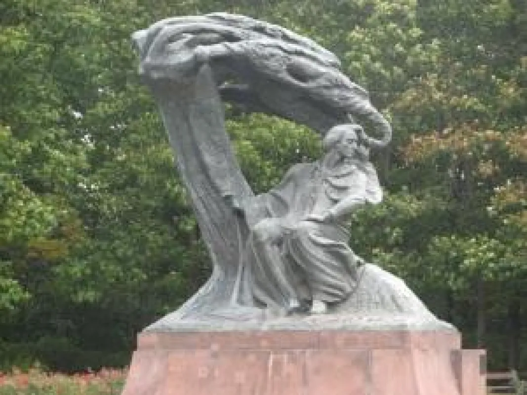 Frédéric Chopins Denkmal in Warschau – Seine Musik am 23. September am Nordseedeich in Friedrichskoog (Foto: R. Klose)