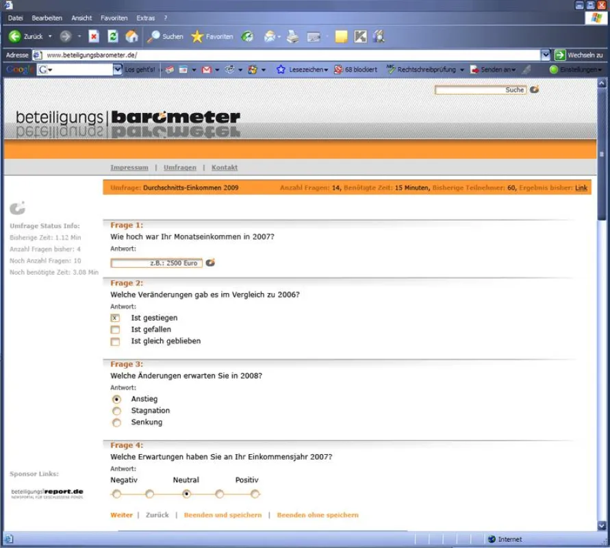 Das neue Umfrageportal