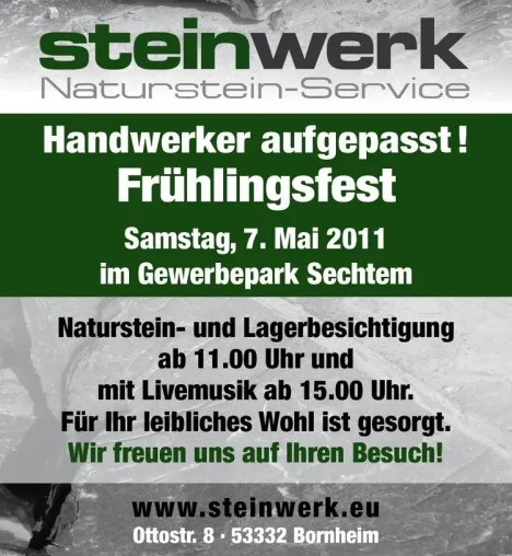 Naturstein Frühlingsfest 2011 Bild: Naturstein Frühlingsfest 2011