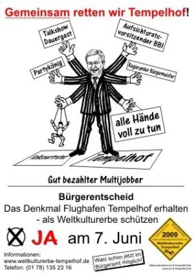 Bild: Aktionsbündnis ruft zur Teilnahme zum ersten Bürgerentscheid in Tempelhof-Schöneberg auf