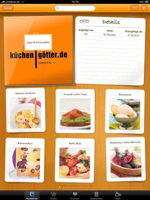 Bild: Küchengötter für das iPad: die erste App „zwischen Kochbuch und Community“