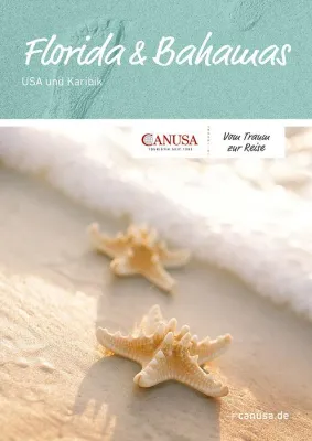 Bild: Erholung und Erlebnis in einer Reise: Viele Reise-Variationen im neuen CANUSA-Katalog „Florida & Bahamas“