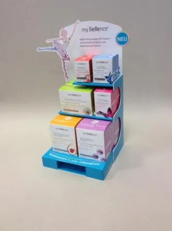Thekendisplay mit freitragenden Ebenen Bild: Thekendisplay mit freitragenden Ebenen