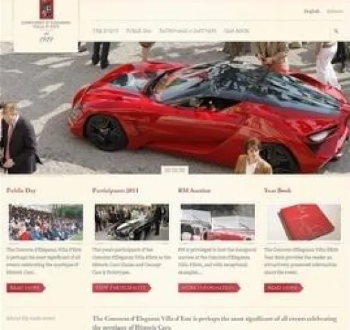Bild: Euroweb gestaltet Webauftritt des Concorso d’Eleganza Villa d’Este