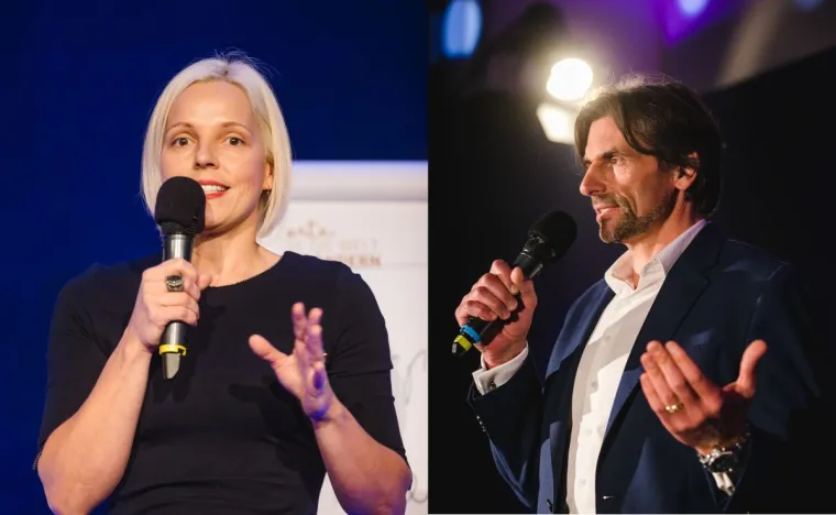 Bild: Sandra & Christian Roth überzeugen Jury und gewinnen Speaker Slam Award