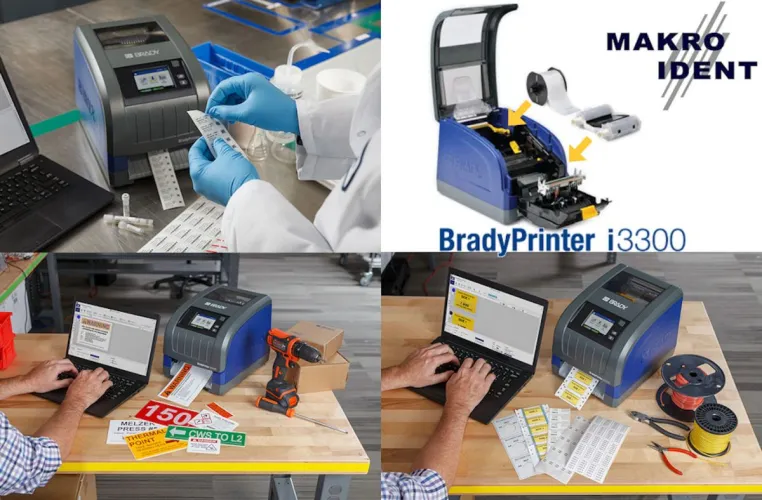 Bild: Brady i3300 Etikettendrucker mit automatischer Materialerkennung