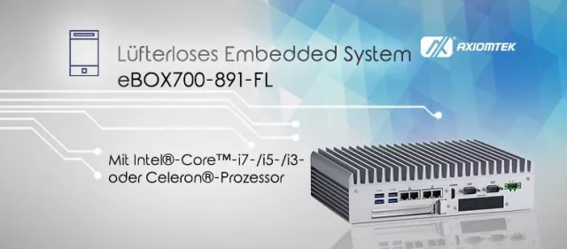 Bild: AXIOMTEKs Flexibles Embedded-System – eBOX700-891-FL