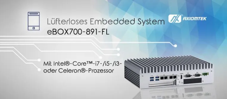 Bild: AXIOMTEKs Flexibles Embedded-System – eBOX700-891-FL