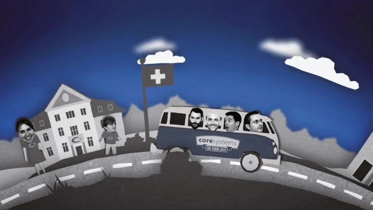 Bild: coresystems on Tour: Im VW Bulli auf Cloud-Mission