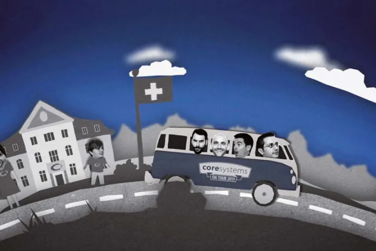 coresystems on Tour: Im VW Bulli auf Cloud-Mission Bild: coresystems on Tour: Im VW Bulli auf Cloud-Mission