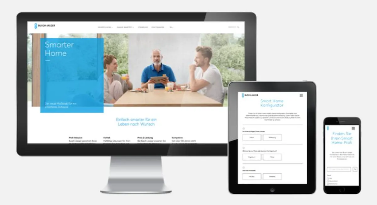 Kernstück der Busch-Jaeger Kampagne: die Microsite yoursmarterhome.de