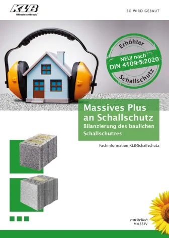 Bild: Baulicher Schallschutz nach höchsten Standards