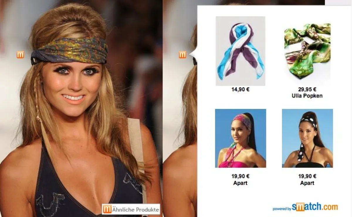 Einfach mit der Maus über die Icons fahren und ähnliche Produkte finden.