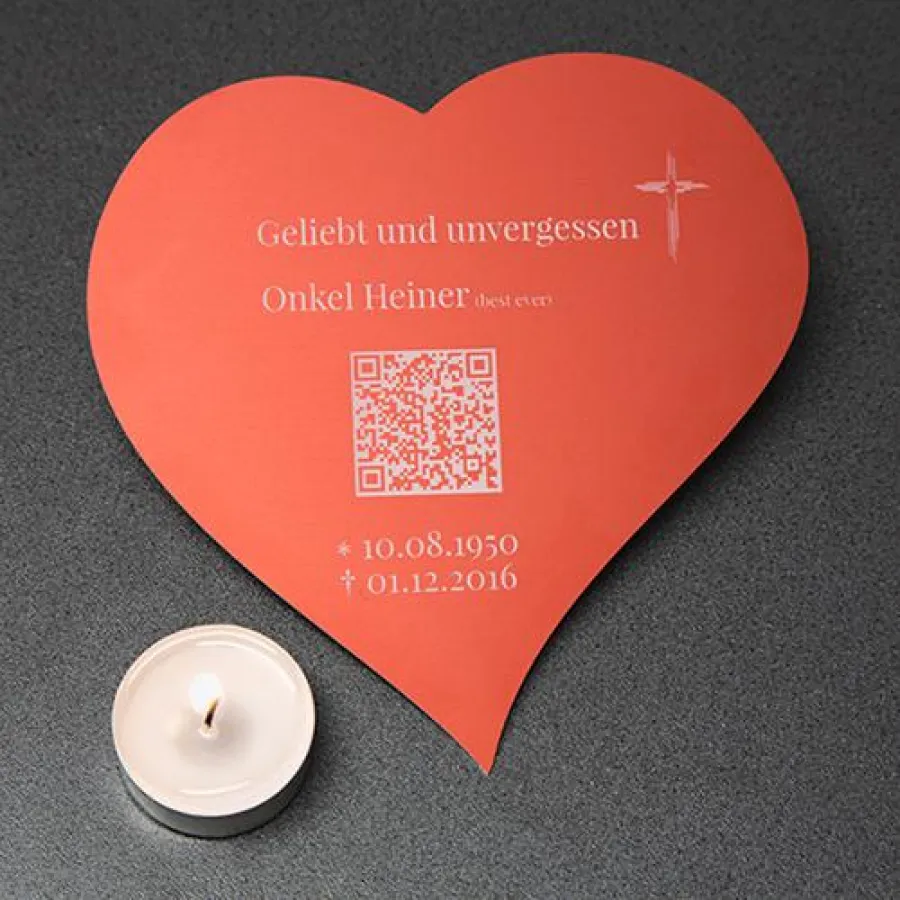 Gedenktafel mit QR-Code