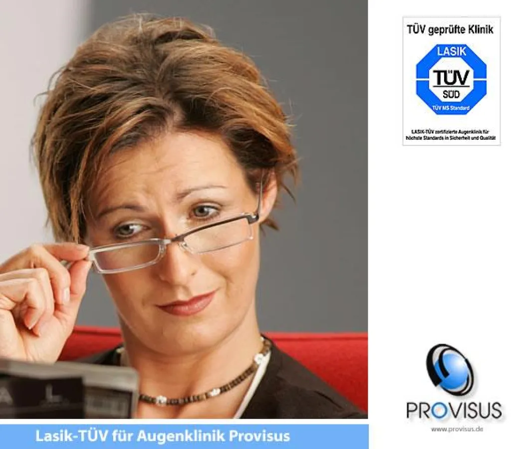 Lasik-TÜV für Provisus Augenklinik - Gütesiegel für Sicherheit und Qualität