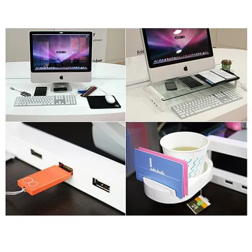 Ordnungssystem für den Schreibtisch mit integriertem USB-Hub Bild: Ordnungssystem für den Schreibtisch mit integriertem USB-Hub