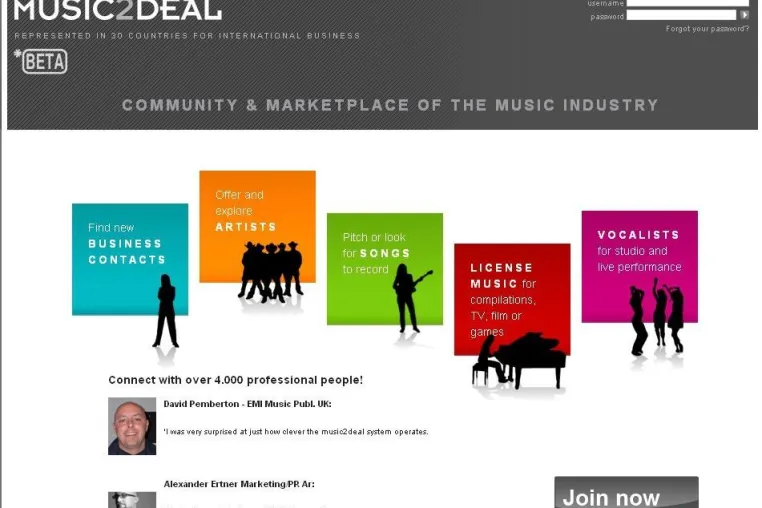 Bild: Relaunch von Music2deal
