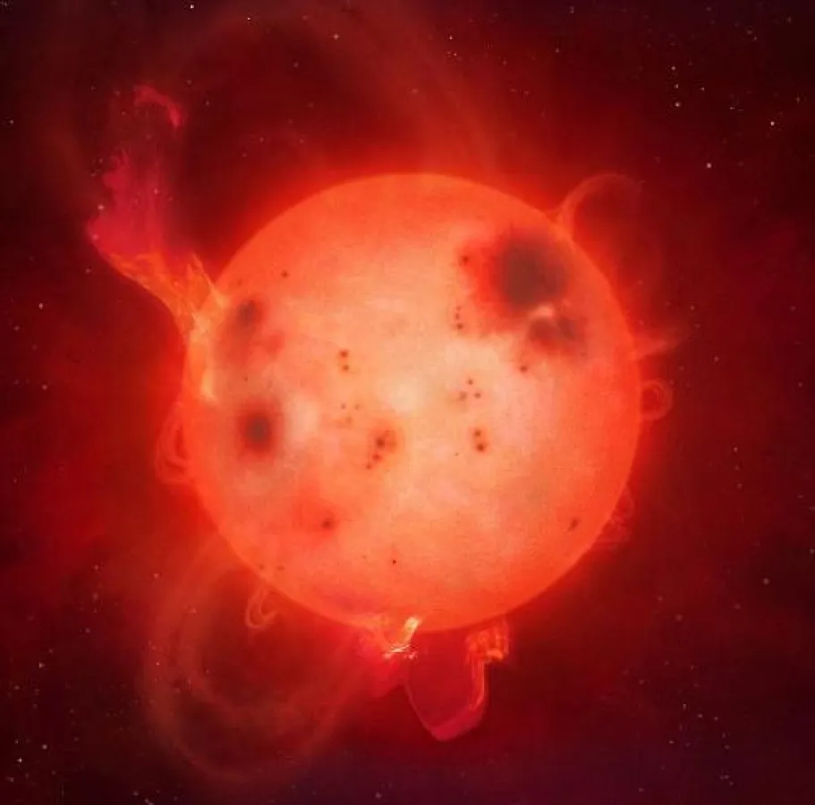 Red m-dwarf. (Photo: University of Göttingen)