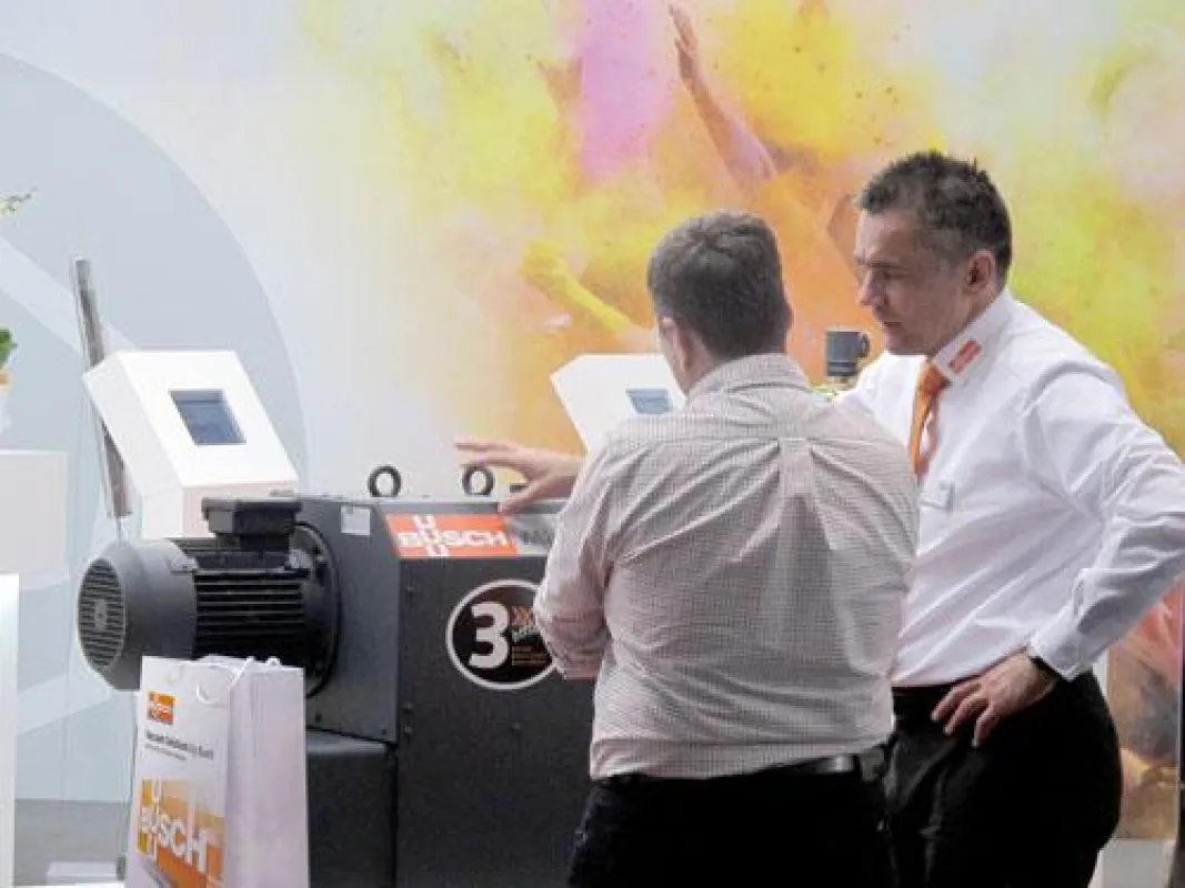 Auf große Resonanz stieß die neue Klauen-Vakuumpumpe Mink MV von Busch an der Powtech 2016