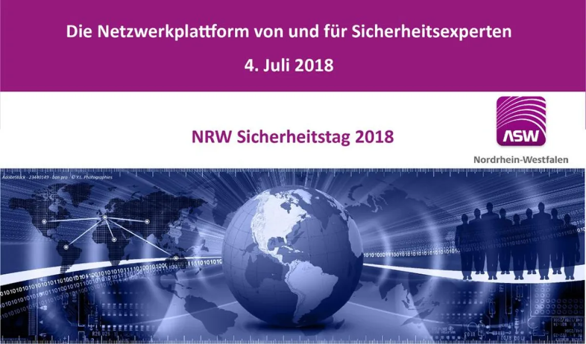 Die Netzwerkplattform von und für Sicherheitsexperten am 4. Juli 2018 im Umspannwerk Recklinghausen