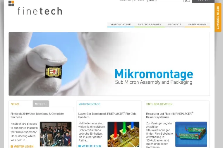 Bild: Finetech GmbH Berlin in Zusammenarbeit mit TYPO3 Spezialist cron IT