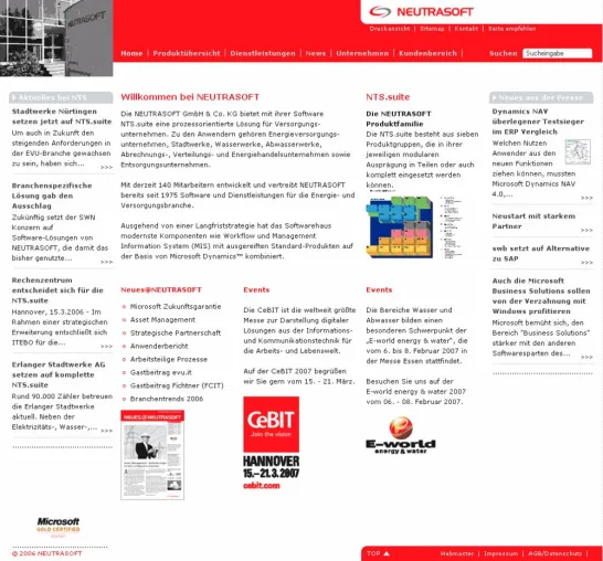 Überzeugender Online-Auftritt mit „Typo 3“ Bild: Überzeugender Online-Auftritt mit „Typo 3“