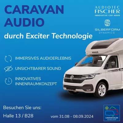 Bild: Silberform & Audiotec Fischer präsentieren unsichtbares Soundsystem für Reisemobile / Caravan Salon Düsseldorf