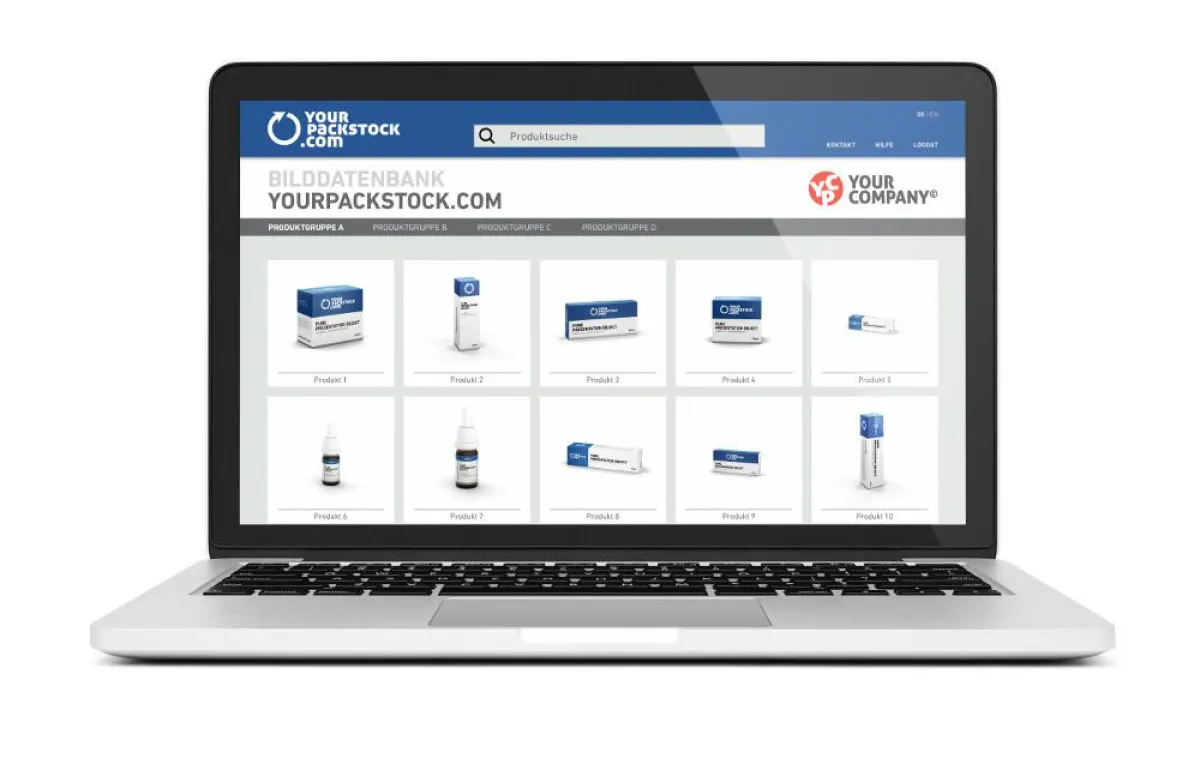 Personalisierte Bilddatenbank für Packshots