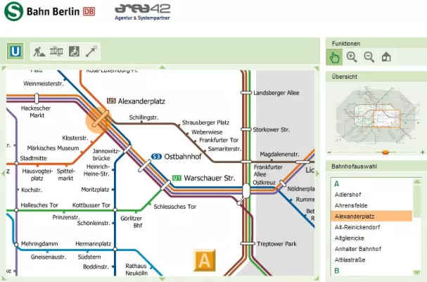 Interaktives Streckennetz der S-Bahn Berlin geht online Bild: Interaktives Streckennetz der S-Bahn Berlin geht online