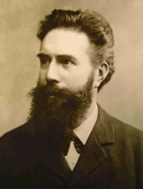 Prof. W.-C. Röntgen entdeckte 1895 in Würzburg die X-Strahlen.