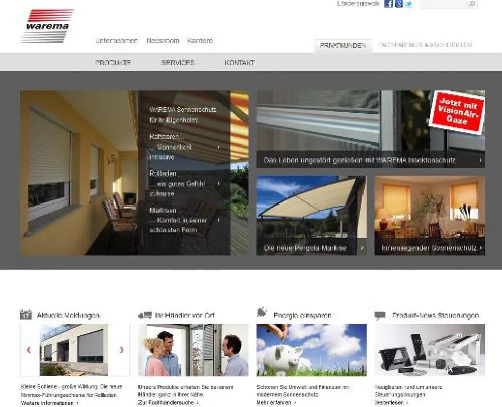 WAREMA Homepage