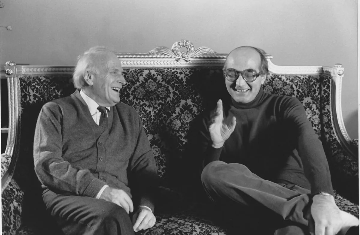 Yehudi Menuhin und Bruno Monsaingeon in Leningrad 1987
