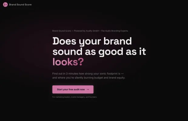 Bild: Audity GmbH launcht den "Brand Sound Score" zur Analyse der akustischen Identität