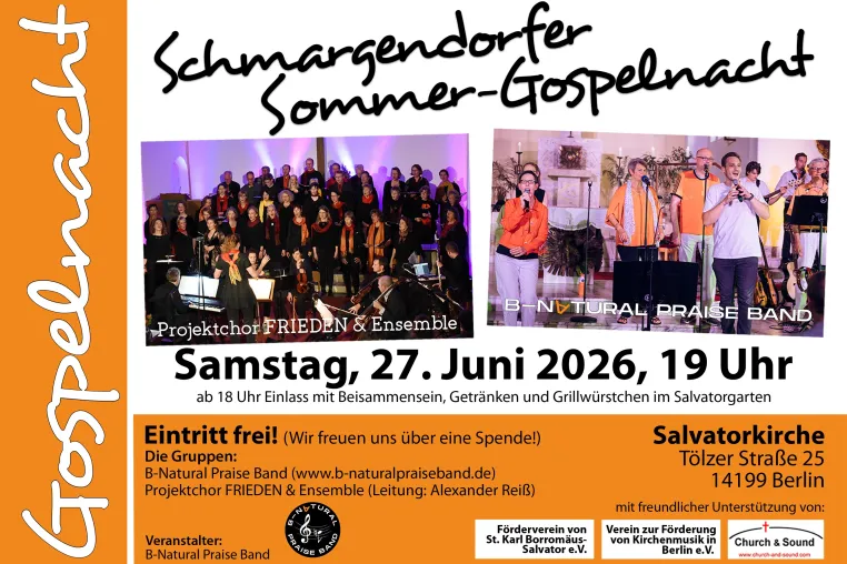 Bild: Schmargendorfer Sommer-Gospelnacht 2026 in Salvator